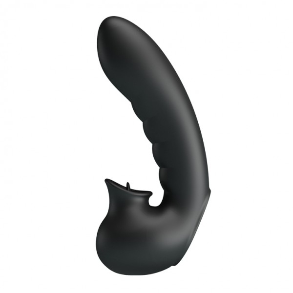 Насадка на палец с вибрацией и клиторальным язычком "Pretty Love Hobgoblin" 
